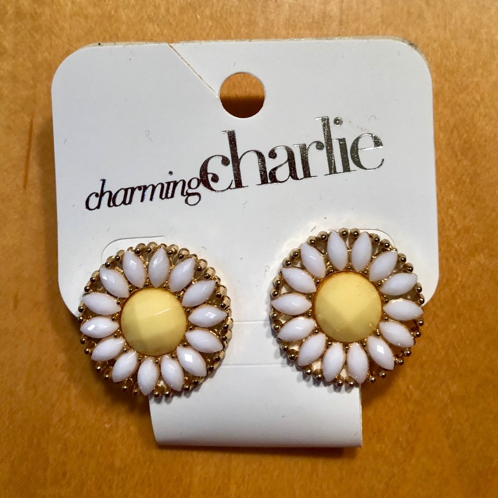 Yellow Flower Earrings